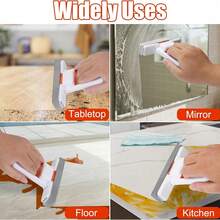 Mini trapeador plegable de escritorio, mini trapeador de esponja, herramienta de limpieza de esponja autoestrujable manual, sistema de limpieza en seco y húmedo, adecuado para mesa de comedor, baño, vidrio, coche, restaurante - A - Ver 8