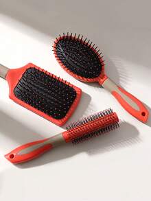 Air Cushion Massage Hair Brush, Anti-Static, Volumizing Styling Comb, Scalp Massage Curling Brush - Multicolor - View 4
