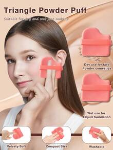 71PCS Makeup Tools Set Including:30PCS Makeup Brush Set+5PCS Makeup Sponges+5PCS Mini Makeup Sponges+5PCS Triangle Powder Puffs+8PCS Air Cushion Powder Puff+6PCS Mini Air Cushion Powder Puffs+4PCS Makeup Sponges Set+1pc Facial Cleansing Sponges+1pc Circular Powder Puffs+1pc Makeup Brush Cleaning Tools+1pc Eye Makeup Aid+2PCS Hand Bowl Strap+1pc Hairband+1pc Multi-Functional Zipper Toiletry And Cosmetic Bag Waterproof - Multicolor - View 6