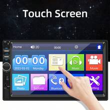 7 Inch 1 Din Car MP5 Player Touch Screen Radio, FM USB AUX Mirroring Link Universal Car Audio - With Steering Wheel and Rearview Camera - View 5