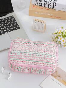 Tas Penyimpanan Kabel Data Digital Motif Bunga Stroberi Lucu, Tas Penyimpanan Berlapis - MultiWarna - View 13