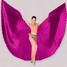 1pc Belly Dance Stage Performance Wings Dance Wings Stage Performance Props 360 Degree Cloak Butterfly Wings Gold Cape Street Photography Party Carnival Costume Nightclub Sexy Clothes - Wing - View 8