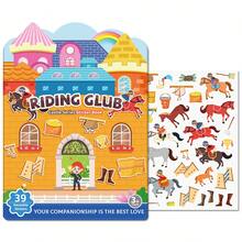 Sách dán sticker tự làm tái sử dụng cho trẻ em - Sticker hình lâu đài nhiều cảnh và chủ đề, bao gồm nhiều kiểu sticker khác nhau, trò chơi giáo dục và đồ chơi học tập giác quan, phù hợp cho bé trai và bé gái từ 3 tuổi trở lên, đồ chơi thủ công yên tĩnh mang theo, họa tiết hoạt hình, quà tặng thú vị cho trẻ em, bộ sách hoạt động du lịch, hoàn hảo cho mùa tựu trường và sinh nhật. - Nhiều màu - Xem 14