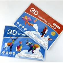 Buku Melukis Puzzle Stiker DIY - Buku Aktivitas Edukatif & Pengembangan Kreativitas dan Keterampilan Praktis, Termasuk Hewan, Bentuk, Warna - Ide Hadiah Ulang Tahun, Natal, Halloween, Stiker Sekali Pakai, Stiker Kreatif - MultiWarna - View 4