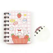 A5渐变绿色螺旋笔记本，适合学生，简约横线内页 - 彩色 - 查看 7