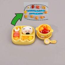 Cute Bento Box And Bowl Set, DIY Decor Dollhouse Accessories - Pink + Yellow - View 10