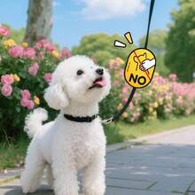 1pc Dog Leash Warning Patches - Interactive Hook & Loop Dog/Cat Alert Tags For "No Touch", "No Feed" Messages - Multicolor - View 4