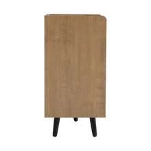Modern Shoe Bench/Shoe Chest/Bench With Three Storage Doors, Asymmetrical Metal Handles And Multiple Storage Levels - Dimensions: W100/D34/H69 Cm - Lạc đà - Xem 10