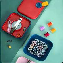 Simple Button Sewing Kit Set Sewing And Mending Tools Portable Multi-Functional Sewing And Thread Storage Box - Bột B - Xem 1