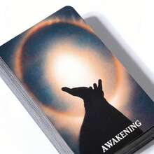 Yin Yang Oracle Deck | Balanced Energy Oracle Cards For Spiritual Growth | Fire & Water Themed Divination Tool For Harmony, Intuition & Dualistic Guidance | Gift For Taoism & Spiritual Seekers - Black - View 3