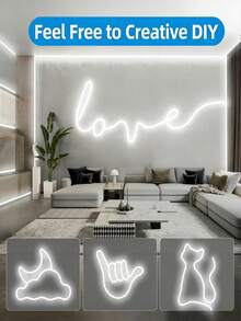 1 m/2 m/3 mètres/4 m/5 m Bande lumineuse décorative LED Néon flexible USB, éclairage ambiant gradable, alimenté par USB, convient pour l'éclairage domestique intelligent, ambiance blanc chaud, technologie de gradation intelligente, bande lumineuse ambiante flexible et gradable pour maquillage en direct, miroir, éclairage de miroir de salle de bain, gradation tactile - Bande néon tactile USB - Voir 11