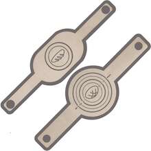 Bộ 2 tấm lót nướng bánh mì bằng silicon (hình bầu dục và hình tròn), chống dính, dễ vệ sinh, có thể tái sử dụng, có tay cầm dài để chuyển bột chua, lót khuôn nướng bánh mì. - Xem 8