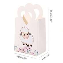 10pcs/Pack Eid Al-Adha, Eid Mubarak Party Favor Gift Candy Paper Boxes, Cute Lamb Design Small Treat Boxes - View 11