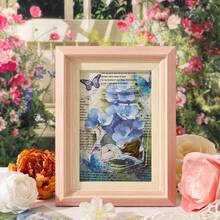 Dark Shadow Material Paper Dream Flower Letter Series Retro Embossed Decorative Stickers, Suitable For Decorating Journals, Phone Cases, Laptops, Luggage, Cups, Cards, DIY Crafts, Notebooks, Stationery, Gifts - Multicolor - View 3