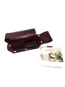 1个皮革枕形化妆包，多层大容量旅行洗漱用品收纳包 - 彩色 - 查看 5