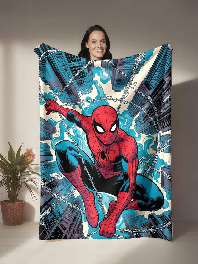 Marvel Đây là một chiếc chăn nỉ có chủ đề, với màu đỏ và xanh dương là hai màu chủ đạo. Hình nền có các yếu tố kiến trúc và mạng nhện, với màu sắc của các nhân vật nổi bật giúp dễ dàng nhận biết. Chiếc chăn vừa đẹp mắt lại vừa ấm áp và mềm mại, thích hợp dùng làm chăn phủ ghế sofa, chăn ngủ trưa hoặc chăn trang trí. - Nhiều màu - Xem 2
