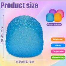 2026 New Color Squeeze Soft Candy - Stress Relief Toy, Squeeze Sensory Toy, , Suitable For Birthday/Party Gifts,Squishies Anxiety Stress Relief, Ice Squishy Stress Cube Malt Sugar Balls, Anxiety Relief, Sock Stuffing, Classroom Rewards(Orange) - 橘色 - 查看 2