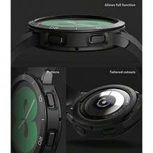 Ringke Air Sports + Bezel Styling Combo [11 - Black] Combinado Diseñado para Galaxy Watch 4 40mm Cover Accesorios - Negro 11 AL Negro - Ver 5