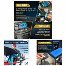 Snowboard And Ski Tuning Kit, With Iron, All - Temp Snowboard Wax, Angled Tuner File - Regular - View 2