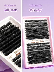 Extensiones de pestañas en racimo de 8-16 mm, voluminosas y de rizo natural, cómodas de llevar, aspecto impresionante, pestañas postizas autoadhesivas - Ver 12