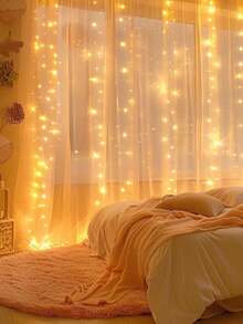 32.8 英尺暖色调半透明串灯——非常适合节日派对、婚礼、迎婴派对、生日派对、订婚派对、圣诞节、毕业季、营造夏日花园氛围以及摄影。 - 多色 - 查看 3