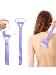 可折叠长柄背部乳液涂抹器 - 柔软乳霜涂抹器，适用于背部和身体 - 可用于涂抹防晒霜、美黑霜、保湿霜 - 可清洗垫 - 适合老年人、旅行和送礼，弧形身体乳液涂抹工具 - 多色 - 查看 4