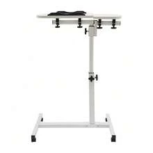 Rolling Laptop Desk Stand Sofa Table Overbed Food Tray Rack Height Adjustable - Adjustable Laptop Desk Stand - View 11