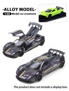 1:36 Alloy Car Model, 3-Opening Doors,Diecast Ornament,Perfect Gift For Birthday/Christmas/Festival/Halloween/New Year/Vacation - Multicolor - View 10