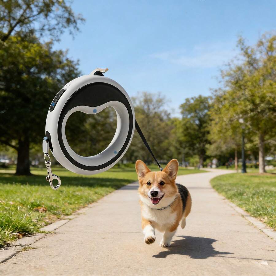 1 dây dắt chó tự thu gọn, dây dắt chó hai đầu, dây kéo chống nổ 2 trong 1 - Nhiều màu - Xem 1