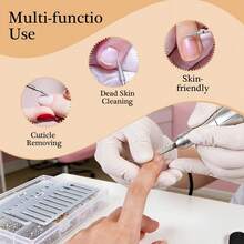 Bộ 10 mũi khoan móng tay chính xác cao của Nga, dụng cụ chăm sóc móng tay đa năng, dụng cụ loại bỏ lớp biểu bì và đánh bóng móng. - Loại B - 10 chiếc - Xem 7