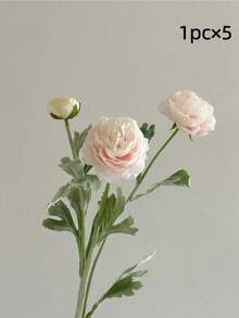 1/3/5pcs Velvet Lotus Peony Artificial Flowers, Bouquet With Leaves, Realistic Long Stems, Artificial Material That Will Never Wither, Suitable For Home Decoration, Room Decoration, Flower Arrangement, Outdoor Garden Decoration, Wedding Bouquet, Mother's Day And Valentine's Day Gifts. - Multicolor - View 17