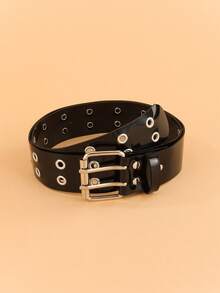 1 chiếc thắt lưng trong suốt màu trắng bóng, thắt lưng thời trang unisex, thích hợp cho các lễ hội, tụ họp, tiệc tùng, đi chơi đêm. - màu đen - Xem 5