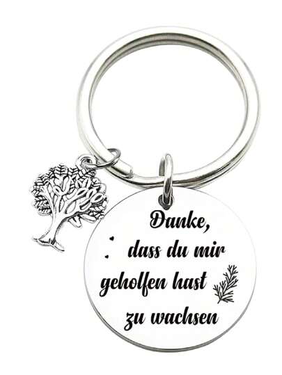 Teacher Keychain, Thank You Gift For Teacher, Keychain To Express Gratitude For Teacher's Help In Growth, Teacher's Day Gift, Casual, Party, Cute, Street, Elegant, Zinc Alloy