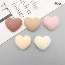 5/10pcs Brown Heart-Shaped Resin Fridge Magnets, Cute Room Decor, Suitable For Holiday Decoration, Kitchen Decor, Home Decor, College Dorm Essentials - Multicolor - View 13