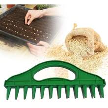 Plantador de semillas manual, dispersador de semillas portátil, sembrador de suelo suelto - Talla única - Ver 8