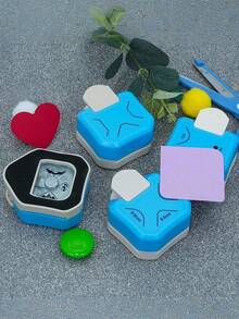 1pc 3-In-1 Mini Corner Rounder, R4/R7/R10mm Corner Cutter, DIY Paper Trimmer, Card Scrapbook Punch, Paper Corner Rounder, Manual Punch, Cutter, Envelope Punch Board, Punch, Laminating, DIY Projects, Photo Cutter, Card Making - Multicolor - View 3