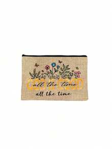 1 pièce Sac cosmétique chrétien inspirant | Verset biblique "Dieu est toujours bon" et imprimé floral religieux | Sac à maquillage avec fermeture éclair, organisateur de voyage multifonction portable | Plusieurs couleurs | Convient pour un usage quotidien, les voyages, le campus | Excellent cadeau pour les fêtes/la Saint-Valentin/l'anniversaire, Pâques, la Fête des mères pour les femmes - Multicolore - Voir 17