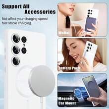 1个白色磁吸液态硅胶亲肤磨砂防指纹强磁环手机壳,兼容磁吸无线充电,男女通用防滑防尘防摔,兼容三星Galaxy S26 Ultra/S26+/S26/S26 Edge/S26 Pro/S25 Ultra/S25+/S25/S25 Edge/S25 FE/S24 Ultra/S24+/S24/S23 Ultra/S23+/S23/S22 Ultra/S22+/S22/S21 Ultra/S21+/S21/S23 FE/S20 Ultra/S20+/S20/S20 FE/A57/A37/A17/A07/A56/A36/A26/A55/A35/A25/A15/A24/A34/A14/A16/A06/A05S - 白色 - 查看 5