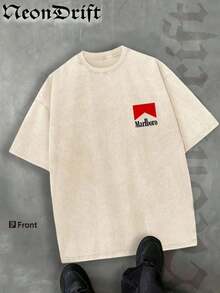 2026 Summer New Unisex T-Shirt,  ,,, Valentine's Day,Independence Day And Easter- Logo Print Crewneck T Shirt With Vintage Cowboy Silhouette Design For MenCasual Wear Unisex Style Camiseta Para Hombre Graphic Tees Jesus Shirts - 杏色 - 查看 2