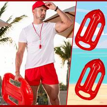 1 pieza Tabla inflable de 30 pulgadas, apta para natación y surf. La tabla inflable roja es excelente para practicar natación, surf y como accesorio de fotografía para fiestas de disfraces de Halloween. Flotador inflable para piscina, artículo esencial para la playa - Multicolor - Ver 2
