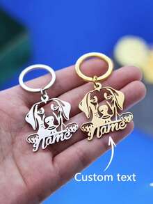 1pc Customizable Gold Motorcycle Keychain - Stainless Steel Tag With Engraving Option, Fashion Accessory, Ideal Gift For Men & Women, Suitable For Halloween/Christmas/Thanksgiving - Multicolor - View 7