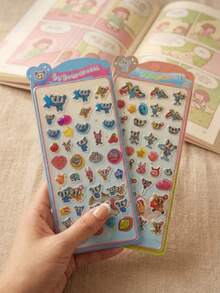 1pc Anime Cartoon 3D Sticker, Cute Sticker, DIY Handmade 3D Sticker, DIY Phone Case, DIY Sticker Book, DIY Craft, Laptop, Gift Packaging, Party Decor, Perfect Holiday Gift, Fan & Friend Gift, Back To School Gift (Random Style) - Multicolor - View 8