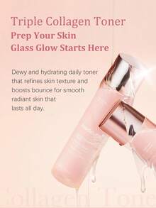Nước cân bằng da Medicube Triple Collagen - Chứa collagen thủy phân, atelocollagen và collagen hòa tan, dưỡng ẩm sâu và làm căng mọng da - Công thức thấm nhanh, mềm mại và được nuôi dưỡng suốt cả ngày. - Nước cân bằng da Triple Collagen Toner 4.0 - Xem 4