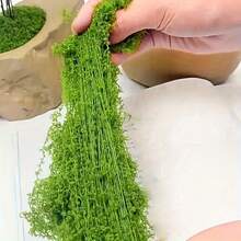 Musgo artificial realista - Verdor natural para centros de mesa de boda, terrarios, jardines de hadas y manualidades DIY - Sin mantenimiento, ligero y duradero - musgo - Ver 5