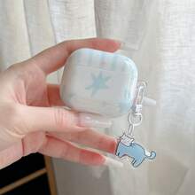 Ốp tai nghe thiết kế hình ngôi sao, vỏ tai nghe màu trắng, ốp chống sốc cho tai nghe IMD, vỏ bảo vệ tai nghe bằng TPU, phù hợp với 4/Pro 2/Pro 3 - trắng - Xem 9