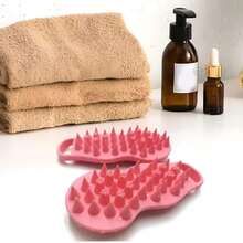 Lược massage da đầu bằng silicon, bàn chải massage làm sạch sâu chịu nhiệt, dụng cụ chăm sóc tóc chống rụng tóc dành cho nam và nữ. - Nhiều màu - Xem 2