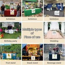 1pc Customized Table Runner, Customize Your Image/Logo, Multi-Color 100% Polyester Sublimation Personalized Table Runner With Logo, Dining Table Decor, Party Decor, Vendor Booth, Suitable For Birthday, Wedding, Party, Halloween, Christmas, Gender Reveal (1pc) - Multicolor - View 4
