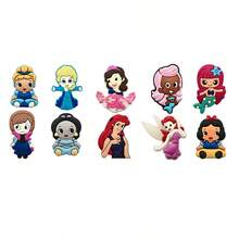 10pcs Princess Series Shoe Accessories, Princess Series Shoe Flowers, Mermaid Shoe Flowers, Shoe Flowers, Shoe Flowers, Yvonne Shoe Buckles, Anna Shoe Flowers, Belle Shoe Buckles, Shoe Flowers, Rapunzel Shoe Buckles, Jasmine Shoe Flowers, Flat Shoe Flowers, Aurora Shoe Flowers, Exquisite Princess Shoe Flowers, Princess Party Gifts, Decorative Shoe Eyelets, Personalized Shoe Flowers, Delicate Textured Personalized Shoe Buckles, Shoe Rack, Storage Saver, Commencement, Graduation Ceremony, Congrats Grad, Graduation Party - Multicolor - View 10