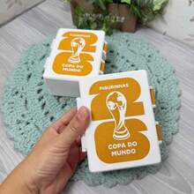 World Cup Sticker Box - White and Gold - View 1