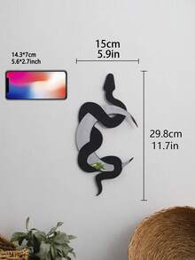 1 cái Đồ treo tường hình con rắn màu đen, Đồ trang trí treo tường hình mặt trăng và con rắn cho gia đình, trang trí nhà cửa, trang trí phòng, trang trí tường - Nhiều màu - Xem 13